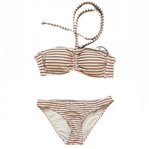 NWT Primark Bikini Set White Red Stripes UK 6 US 2